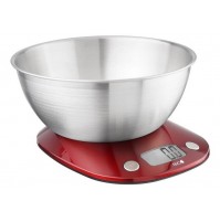 Bilancia da cucina digitale con ciotola Eva pesa alimenti 5 Kg 033351 inox